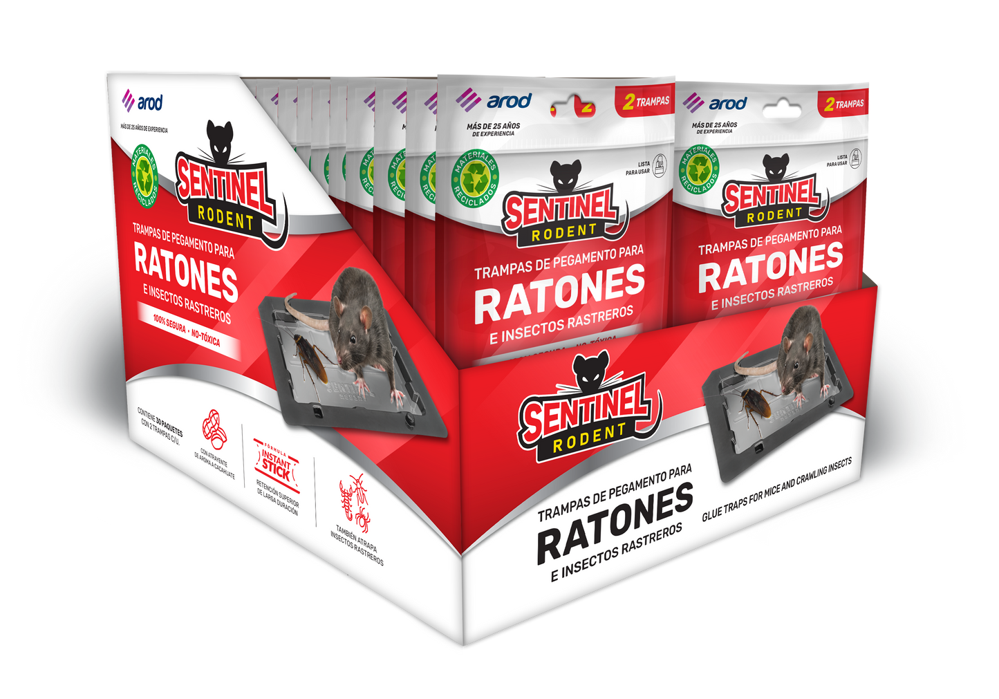 Sentinel Rodent Trampa para ratones (30 pares)