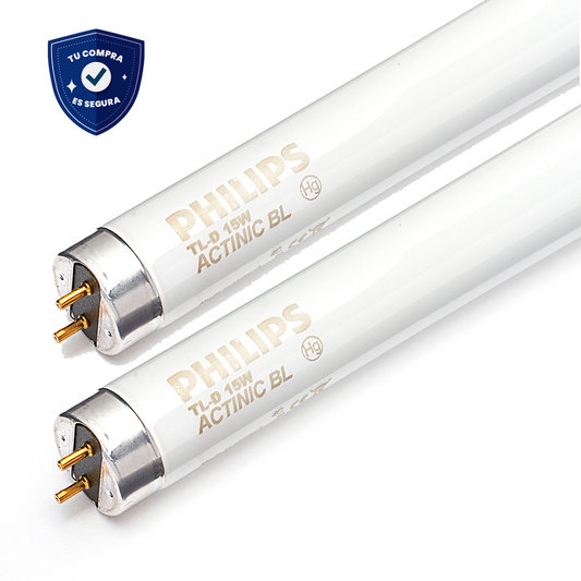 Tubo de luz UV-A de 15 watts inastillables PHILIPS